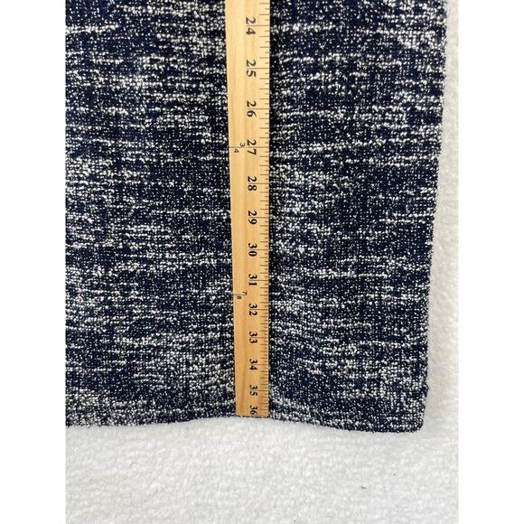 Banana Republic Sheath Navy Black WhiteTweed Dress Size‎ 6 Cap Sleeve - Picture 4 of 7